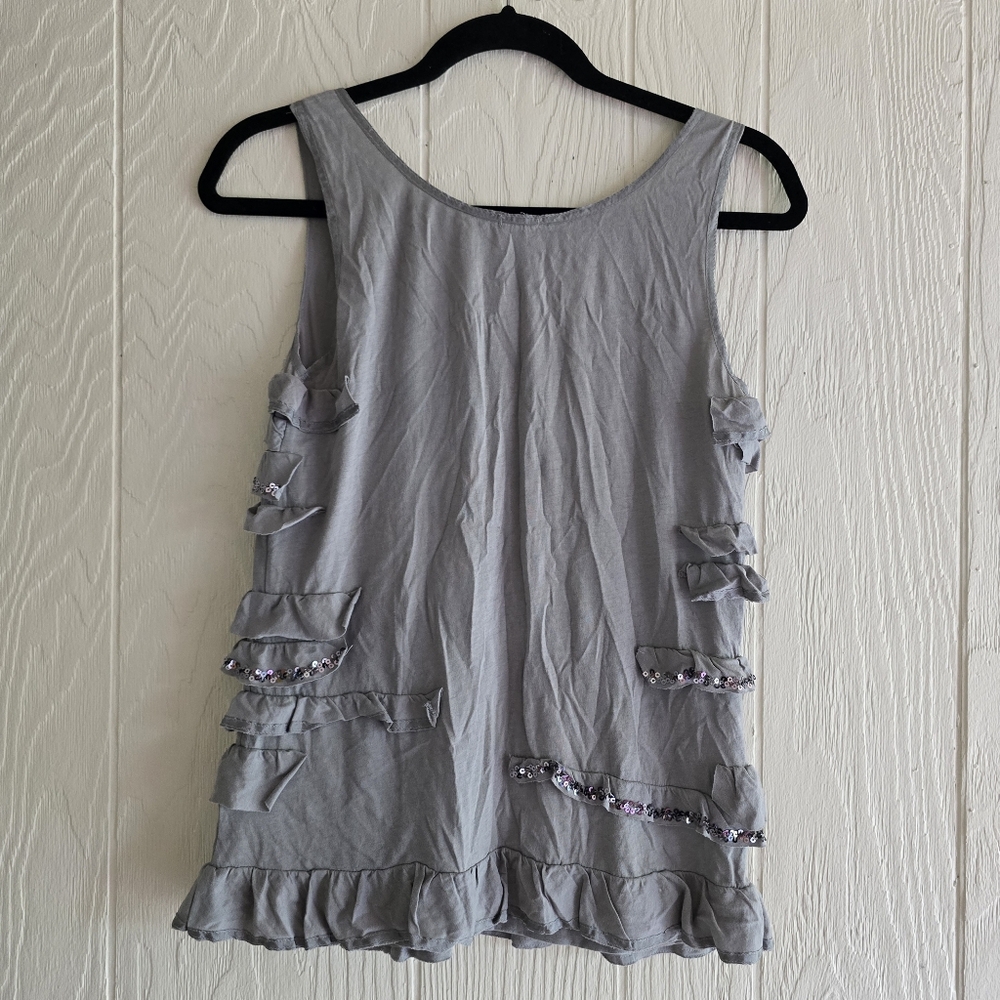 J. Crew Ruffled Tank Top Sz S - Picture 2 of 5